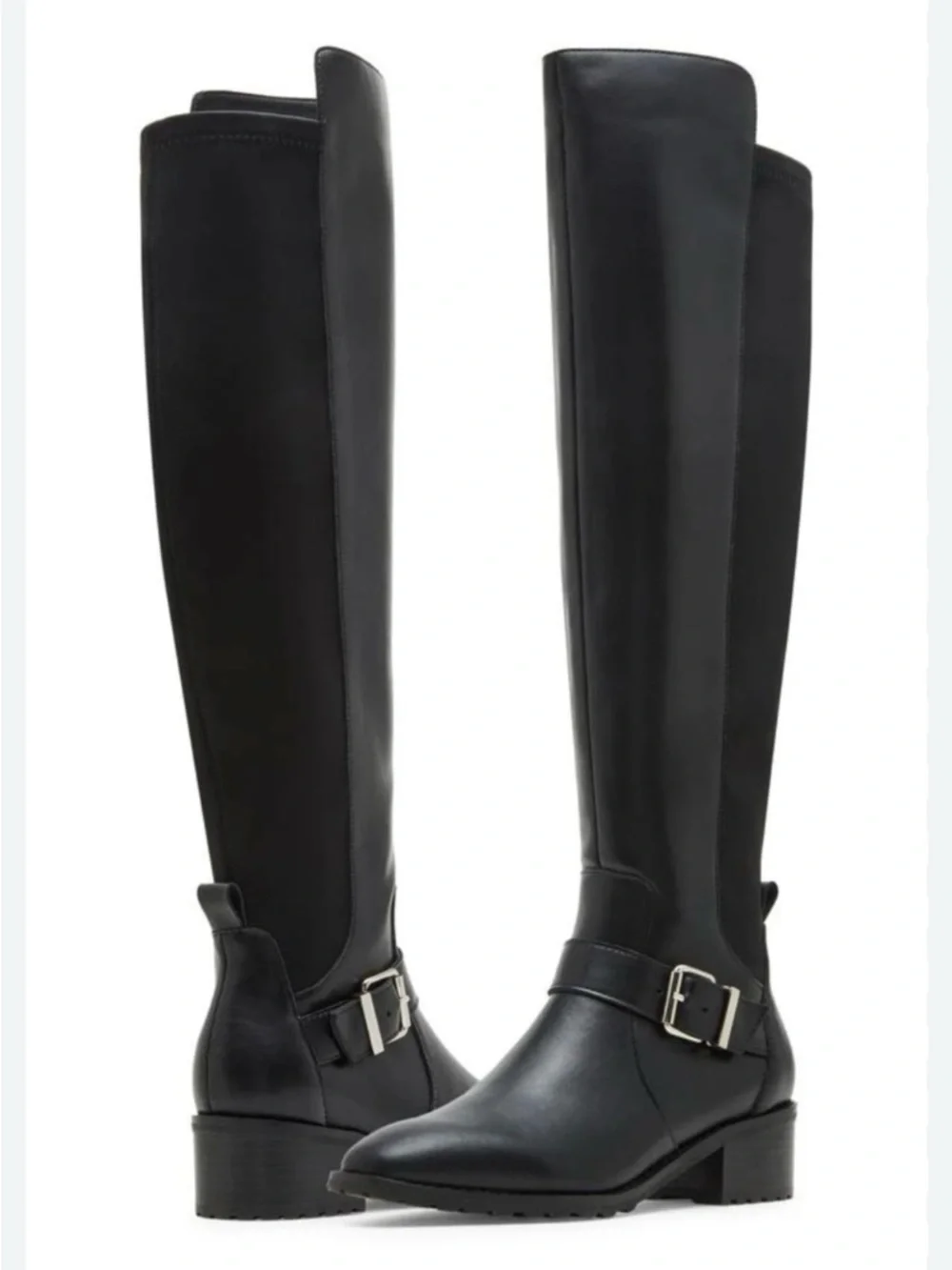 BLONDO $229 Leather Society Waterproof Tall Riding Boots W/Buckle Size 5.5 NEW - Picture 6 of 13
